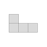 4 spaces (L-shaped)